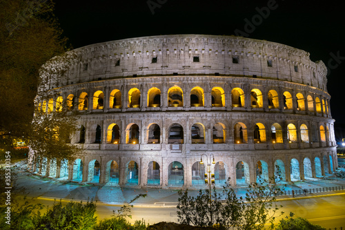 The spectacular Colosseum (Coliseum) one of the 7 Wonders of the Modern World - Rome, Italy