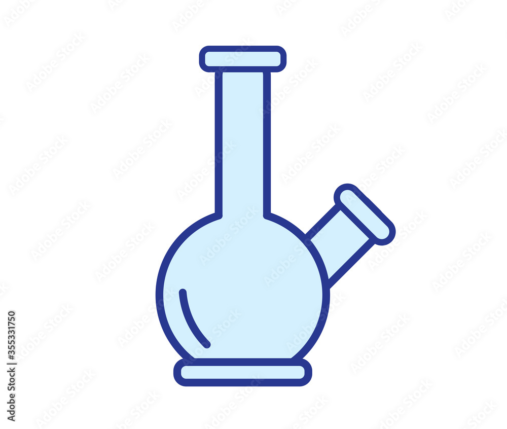blue test tube Icon Vector illustration on white background. blue test tube Icon Vector illustration on white background.
