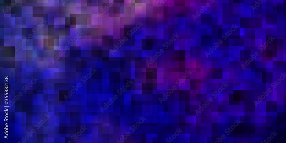 Light Pink, Blue vector template with rectangles.