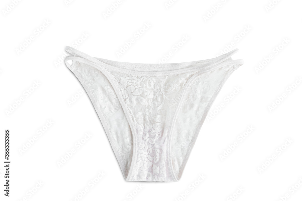 Women's red luxury lingerie On isolated white background Women's red luxury lingerie On isolated white background