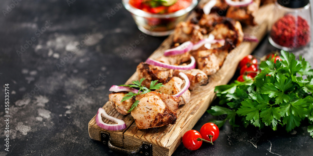 Shish kebab or shashlik Shish kebab or shashlik