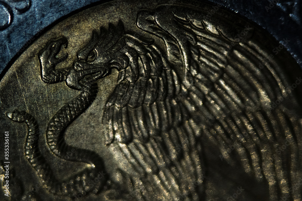 Naklejka premium Mexican peso close eup