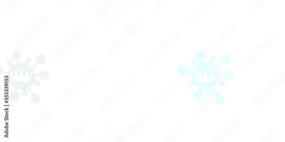 Light green vector pattern with coronavirus elements. Light green vector pattern with coronavirus elements.