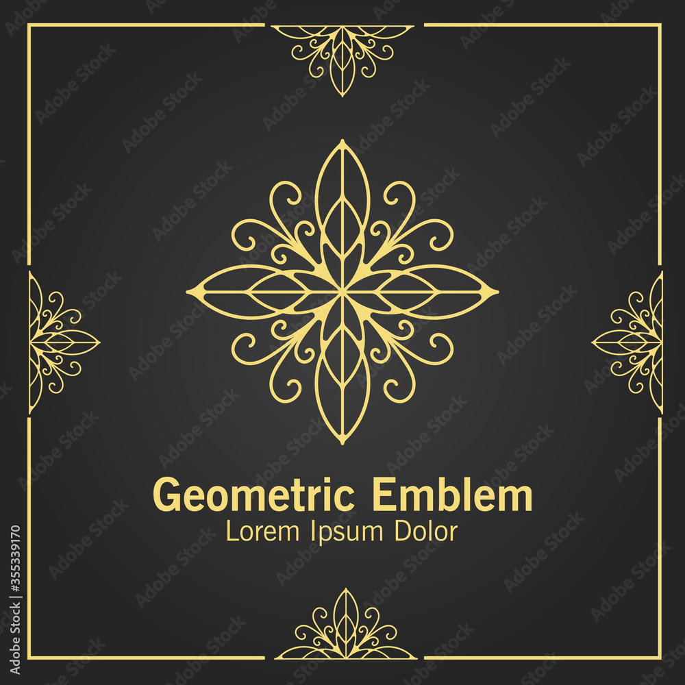 Luxury mandala emblem elegant classic Luxury mandala emblem elegant classic