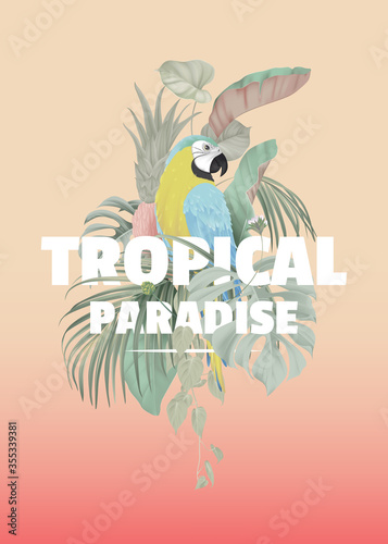 Botanical typographic poste...
