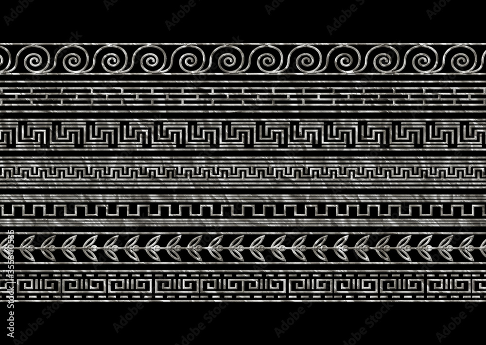 3d antique geometric border pattern 3d antique geometric border pattern