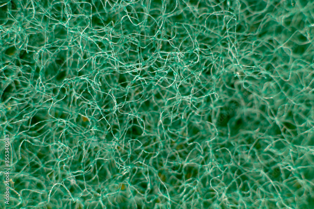 Surface of sponge scrub texture macro close up Surface of sponge scrub texture macro close up