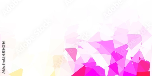 Light pink vector gradient polygon texture.