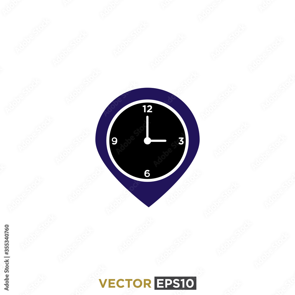 Clock and Time Icon Design Vector Clock and Time Icon Design Vector
