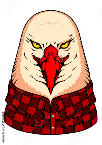 eagle head cartoon