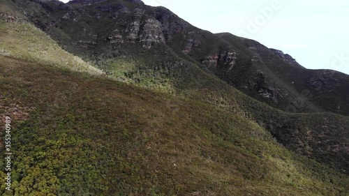 Aerial view of Bluff Knoll mountain in Stirling Range National Park, Western Australia. photo