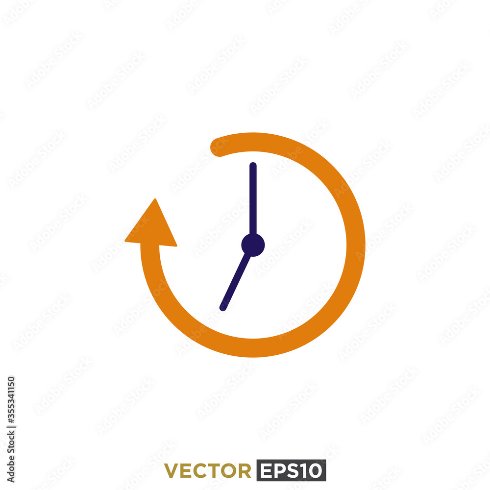 Clock and Time Icon Design Vector Clock and Time Icon Design Vector