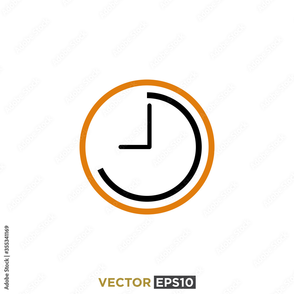 Clock and Time Icon Design Vector Clock and Time Icon Design Vector