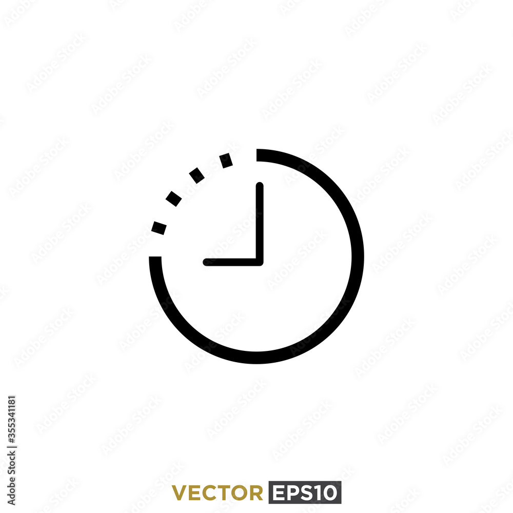 Clock and Time Icon Design Vector Clock and Time Icon Design Vector