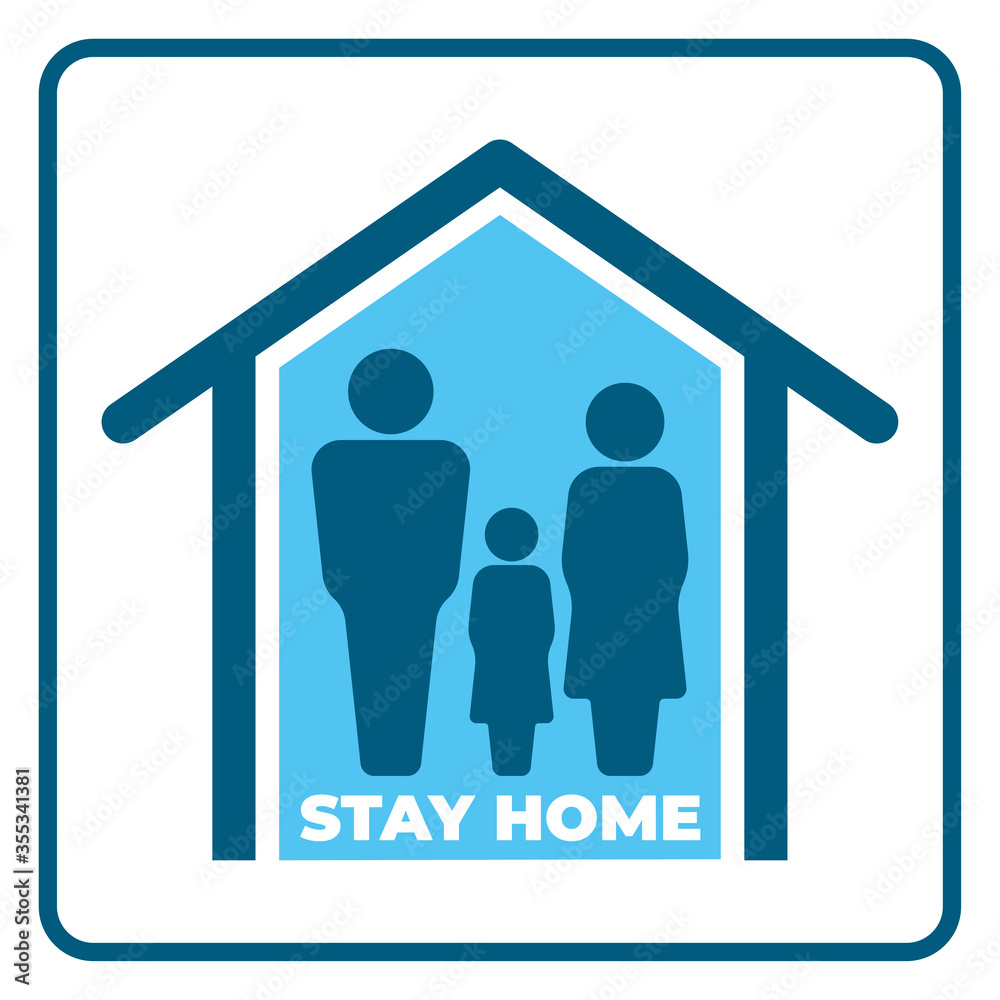 Stay at home awareness social media campaign logo or icon. Protection your self and save lives from COVID-19 or coronavirus. Stay at home awareness social media campaign logo or icon. Protection your self and save lives from COVID-19 or coronavirus.