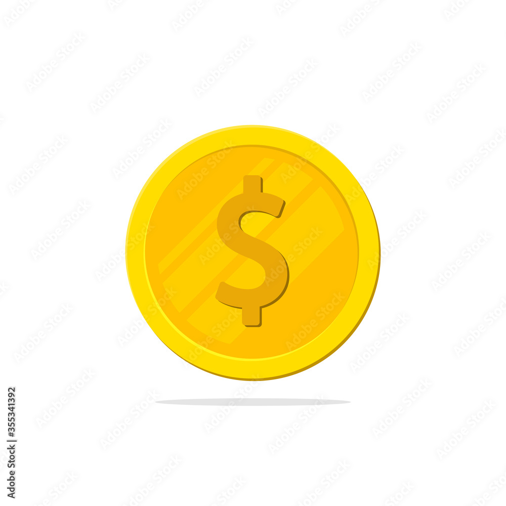 Gold coin icon. Gold coin icon.