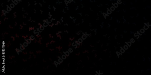 Dark Blue, Red vector template with esoteric signs.