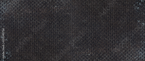 Fotografija Metal texture, Black steel background