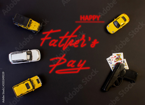 greeting card, online banner on Father's Day
