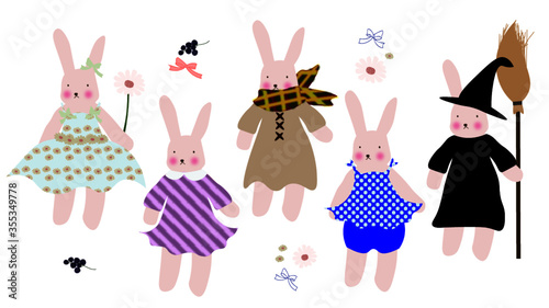 うさぎ四季春夏秋冬