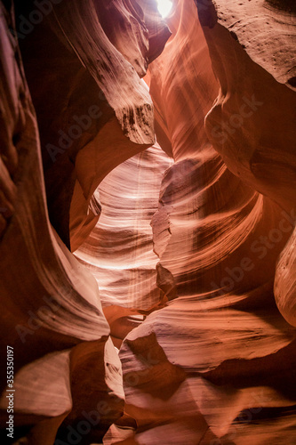 Photo of Antelope Canyon from the interior