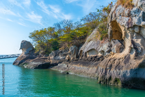 Gatbawi rock in Mokpo, Republic of Korea photo