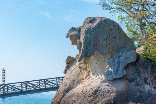 Gatbawi rock in Mokpo, Republic of Korea photo