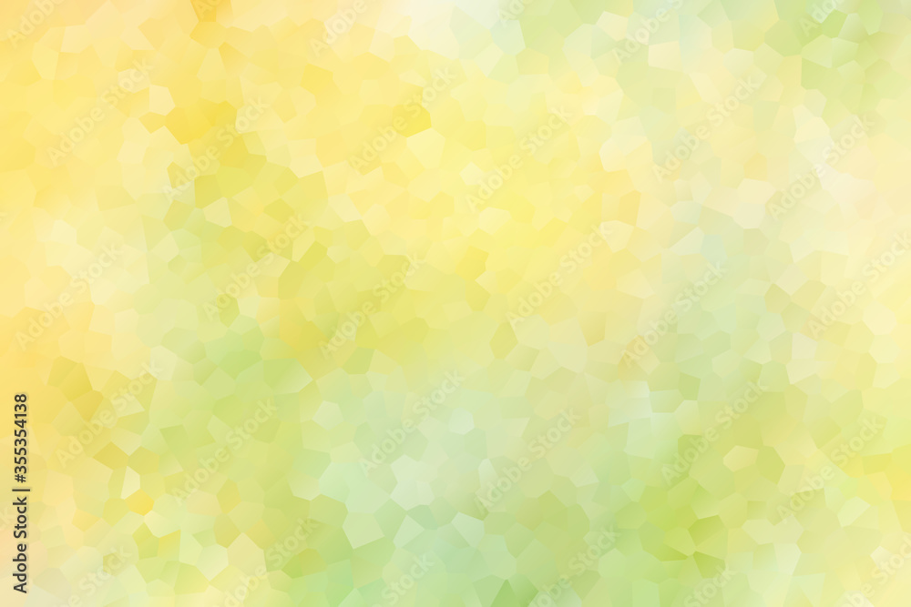 背景　抽象的なグラデーションタイル　黄色と緑