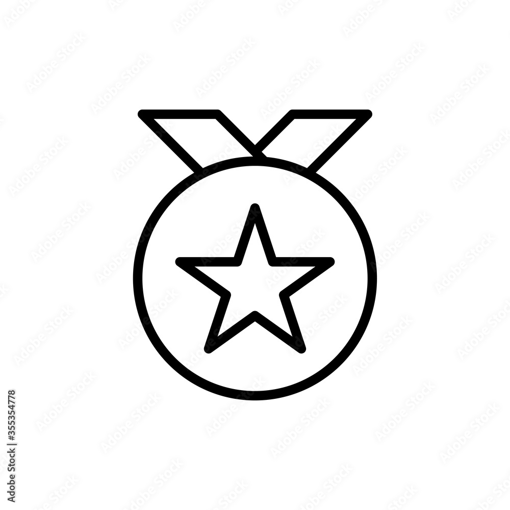 Award icon vector illustration outline Award icon vector illustration outline