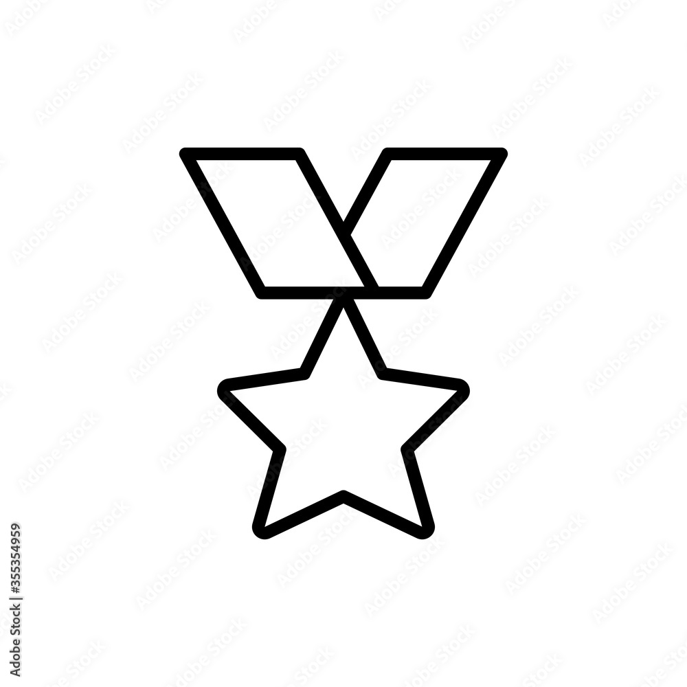 Award icon vector illustration outline Award icon vector illustration outline