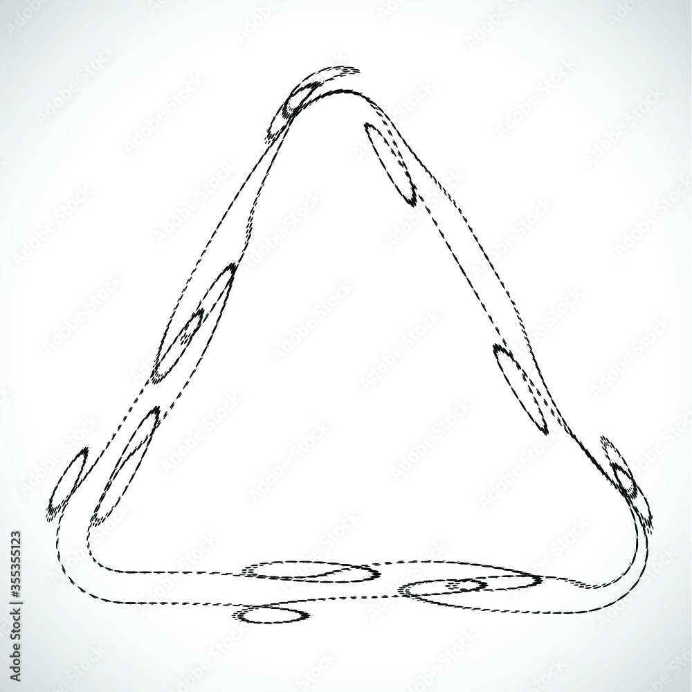 Lines in triangle Form . Vector Illustration .Technology rounded shape . Design element . Lines in triangle Form . Vector Illustration .Technology rounded shape . Design element .