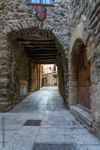Landscape medieval village Besalu  Catalonia  Spain