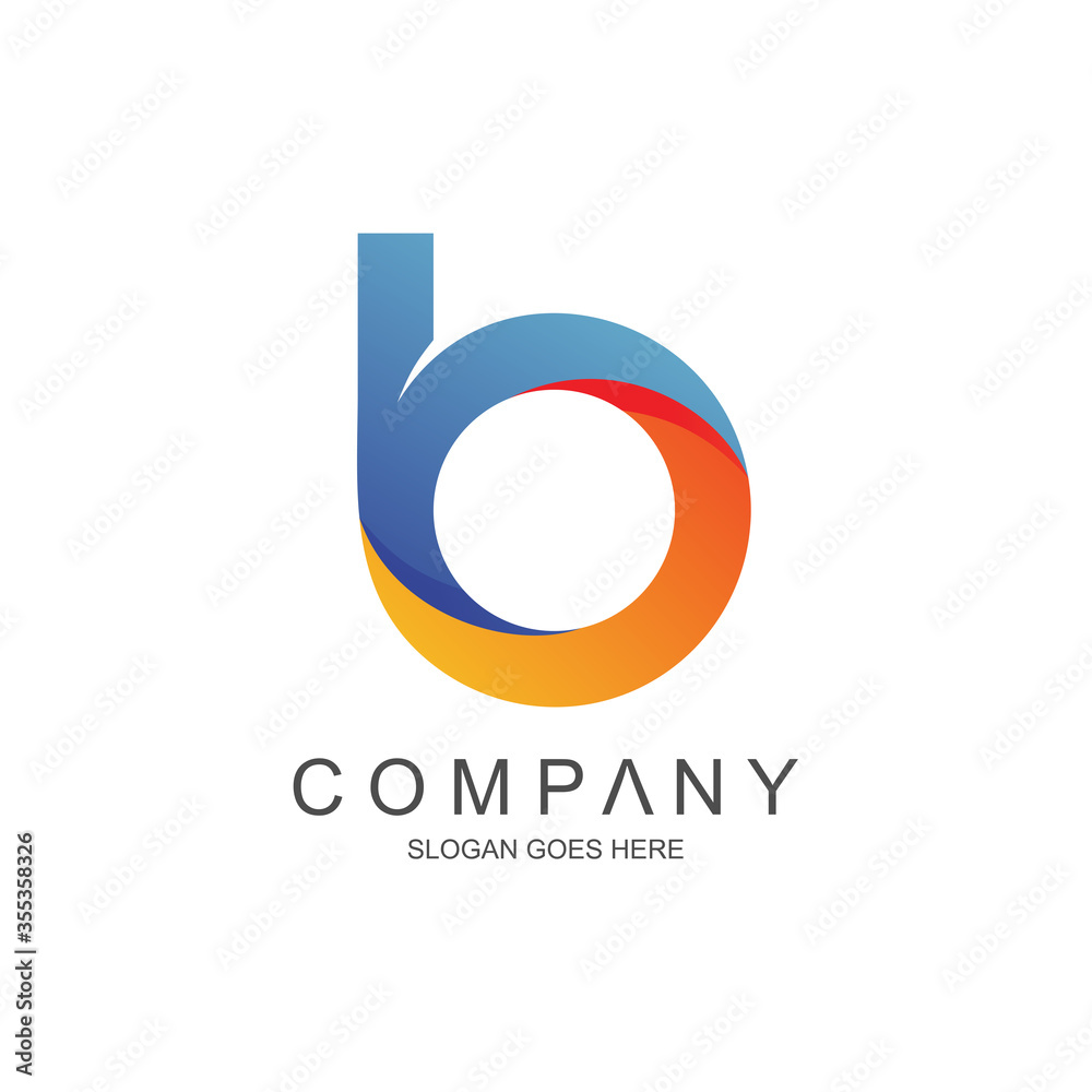 Letter b logo design