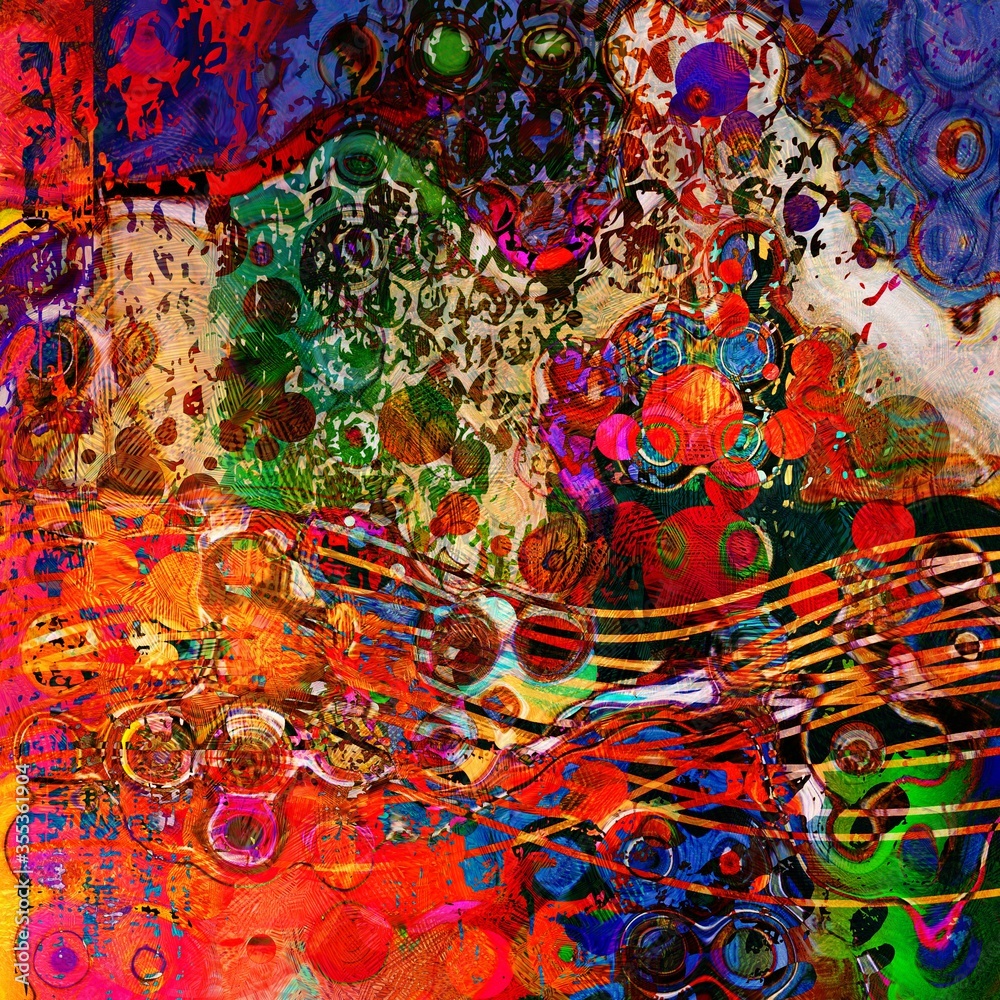 art abstract bright rainbow geometric pattern background