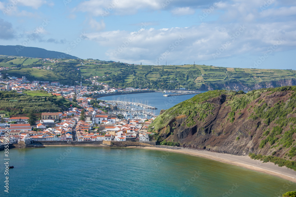 Walk on the Azores archipelago. Discovery of the island of Faial, Azores, Horta