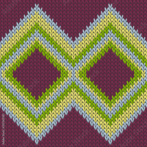 Cool rhombus argyle knitted texture geometric 