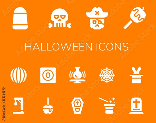 halloween icon set