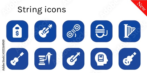 string icon set