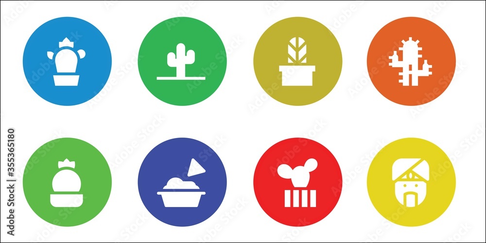 cactus icon set