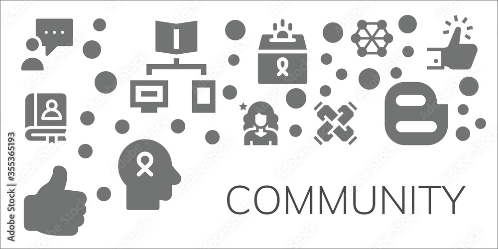 community icon set community icon set