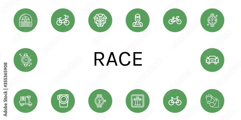 race icon set race icon set