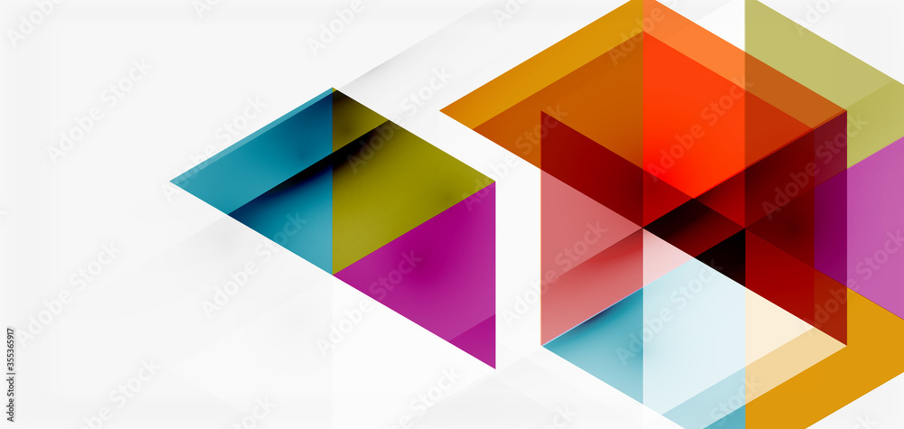 Geometric abstract background, mosaic triangle and hexagon shapes. Trendy abstract layout template for business or technology presentation, internet poster or web brochure cover, wallpaper Geometric abstract background, mosaic triangle and hexagon shapes. Trendy abstract layout template for business or technology presentation, internet poster or web brochure cover, wallpaper
