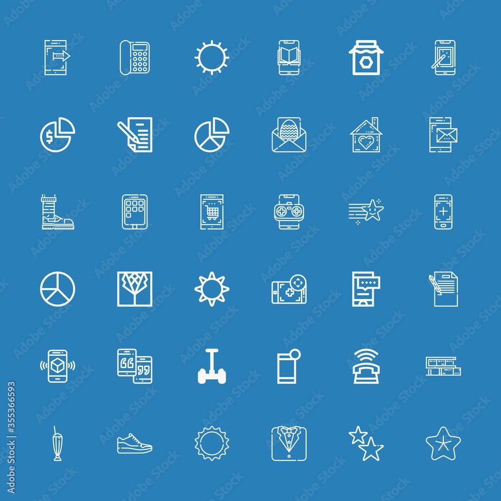 Editable 36 trendy icons for web and mobile Editable 36 trendy icons for web and mobile