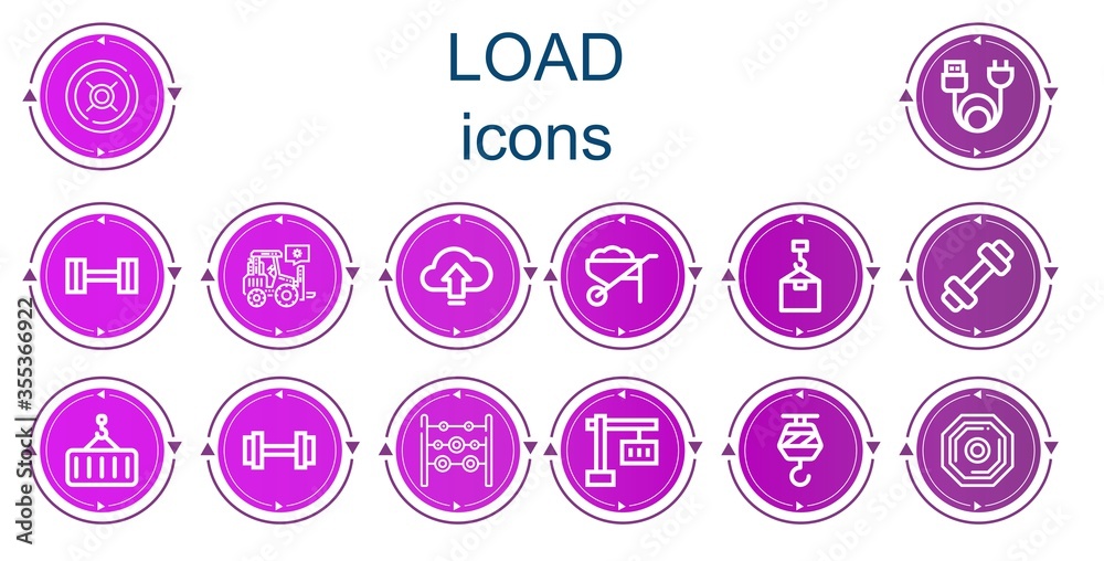 Editable 14 load icons for web and mobile Editable 14 load icons for web and mobile