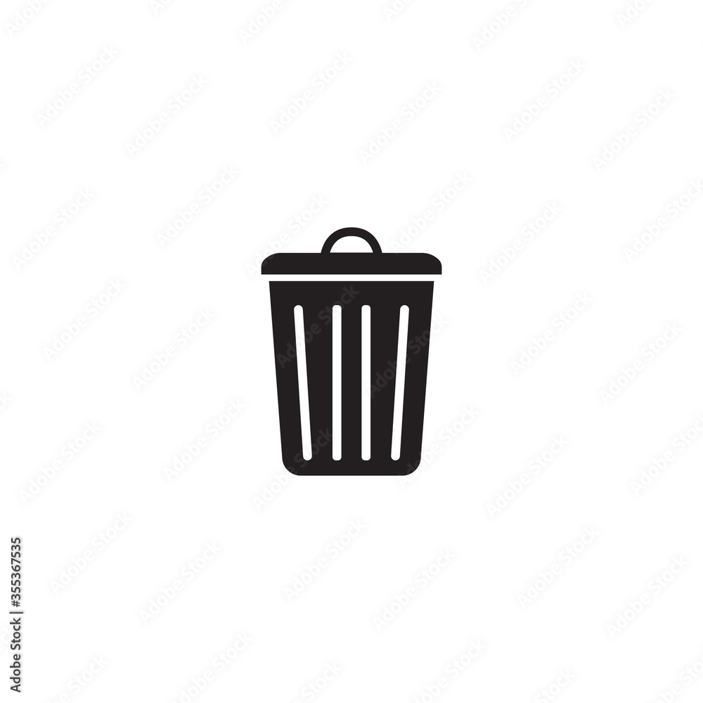 trash can icon vector design template