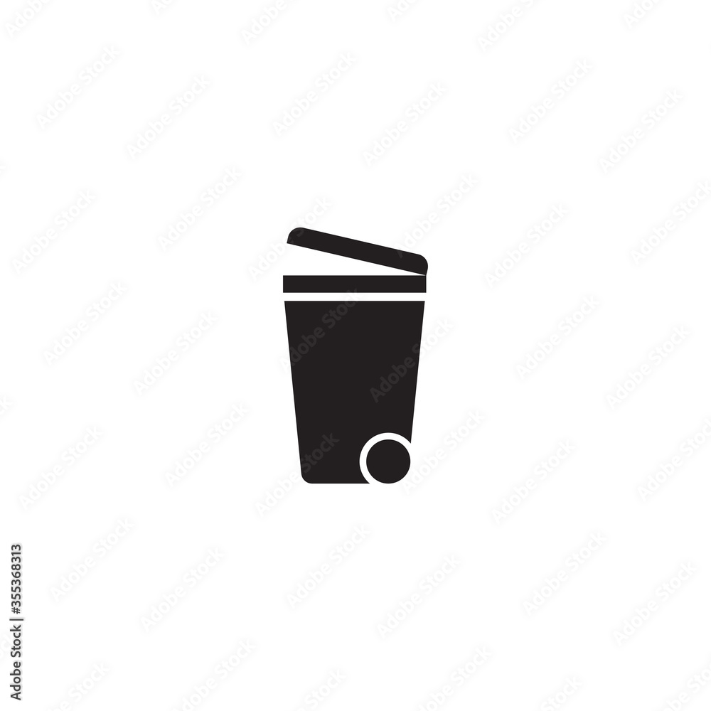 trash can icon vector design template trash can icon vector design template