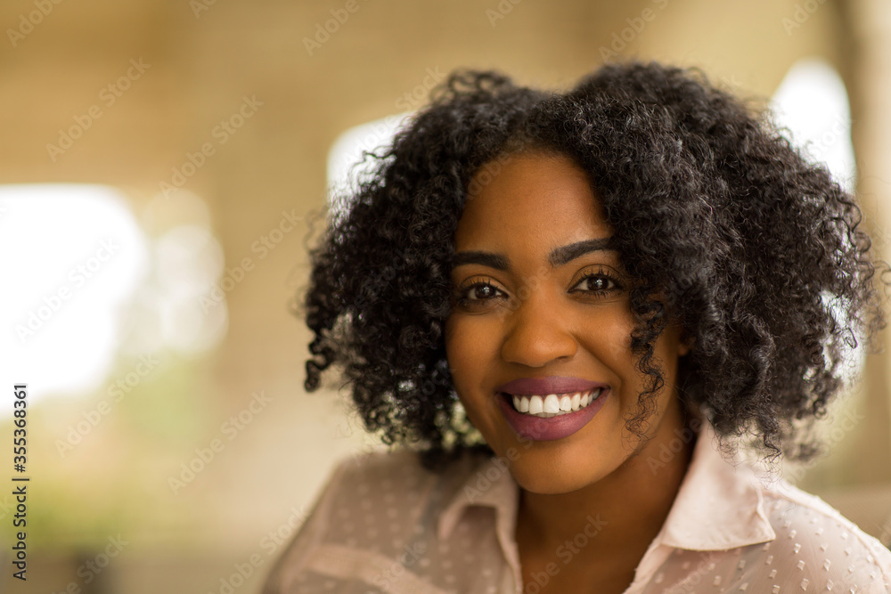 Portrait of a confident African American woman. Portrait of a confident African American woman.