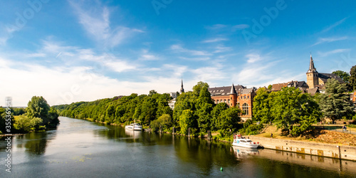 Panorama Blick auf Ruhr und Essen Kettwig