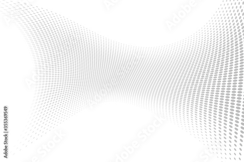 Background grey and white halftone at modern bright art. Blurred pattern raster effect. Abstract creative graphic template. Business and Technology style.