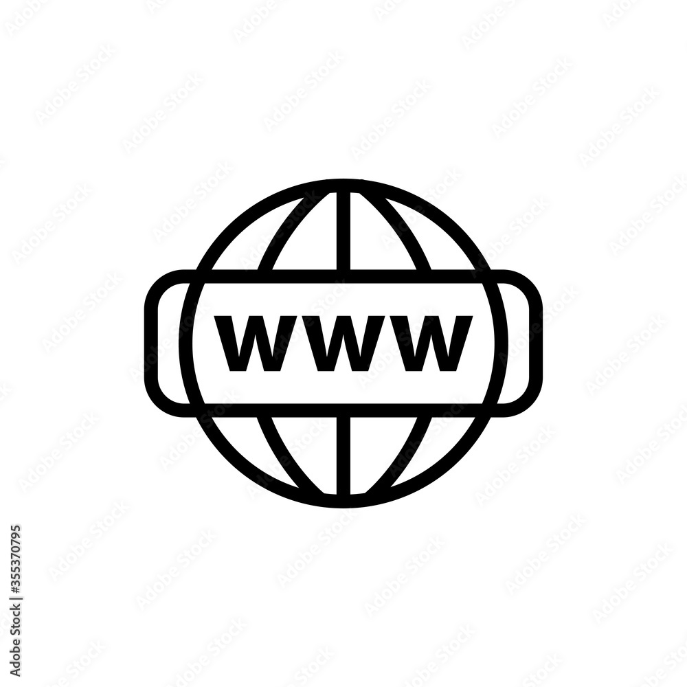 Browser line icon. Vector illustration Browser line icon. Vector illustration